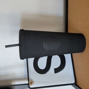 Starbucks Matte Black Studded Tumbler Cup Limited Edition NWT 24oz Venti